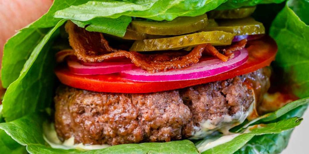 Bison Burger Lettuce Wraps