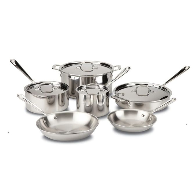 All-Clad 10-Piece<br />
Stainless Steel<br />
Set